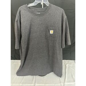 Carhartt Mens Loose Fit Pocket T-Shirt XL Gray Heather Short Sleeve Crew Neck